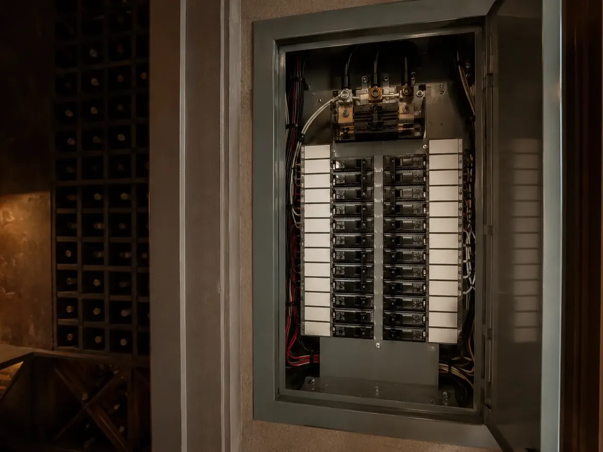 Electrical subpanel with labelled dedicated circuits