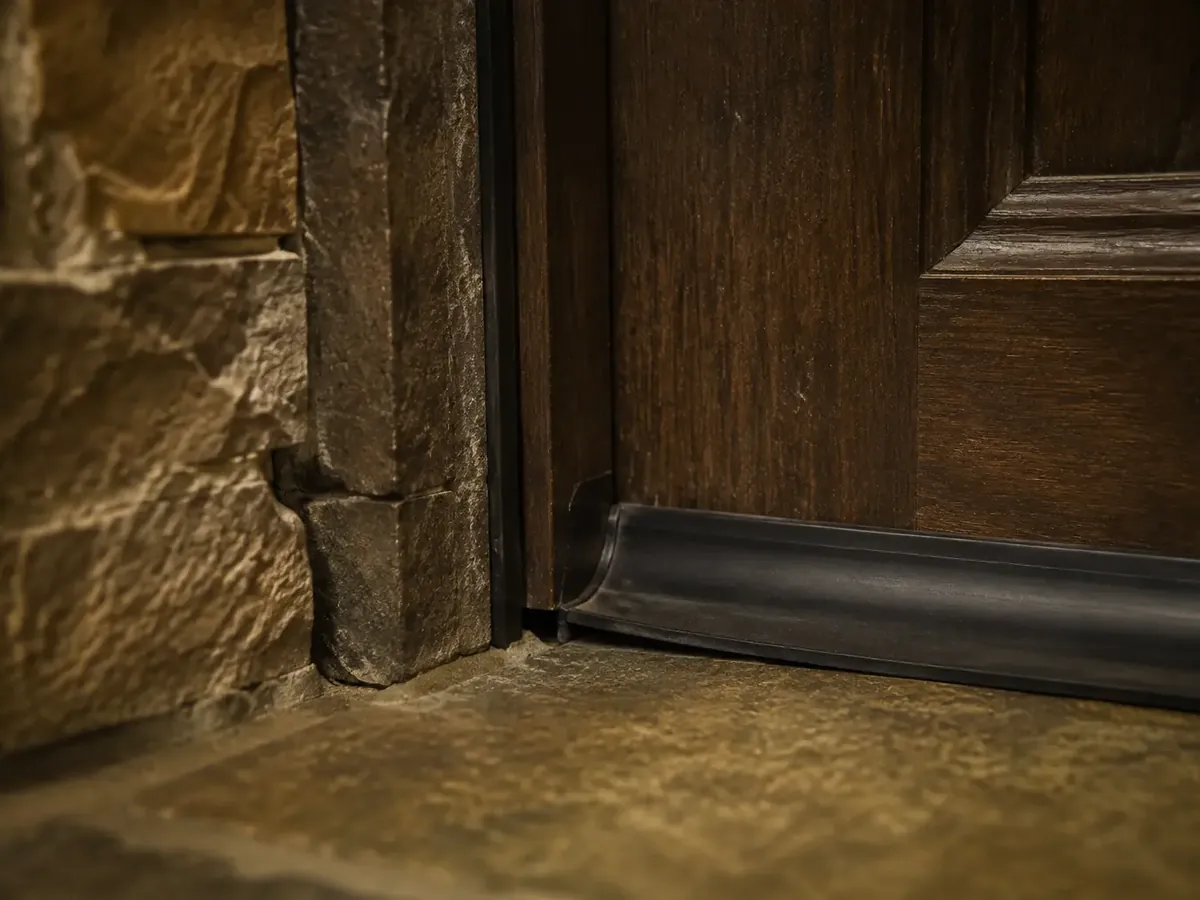 Wine Cellar Door Installation detail